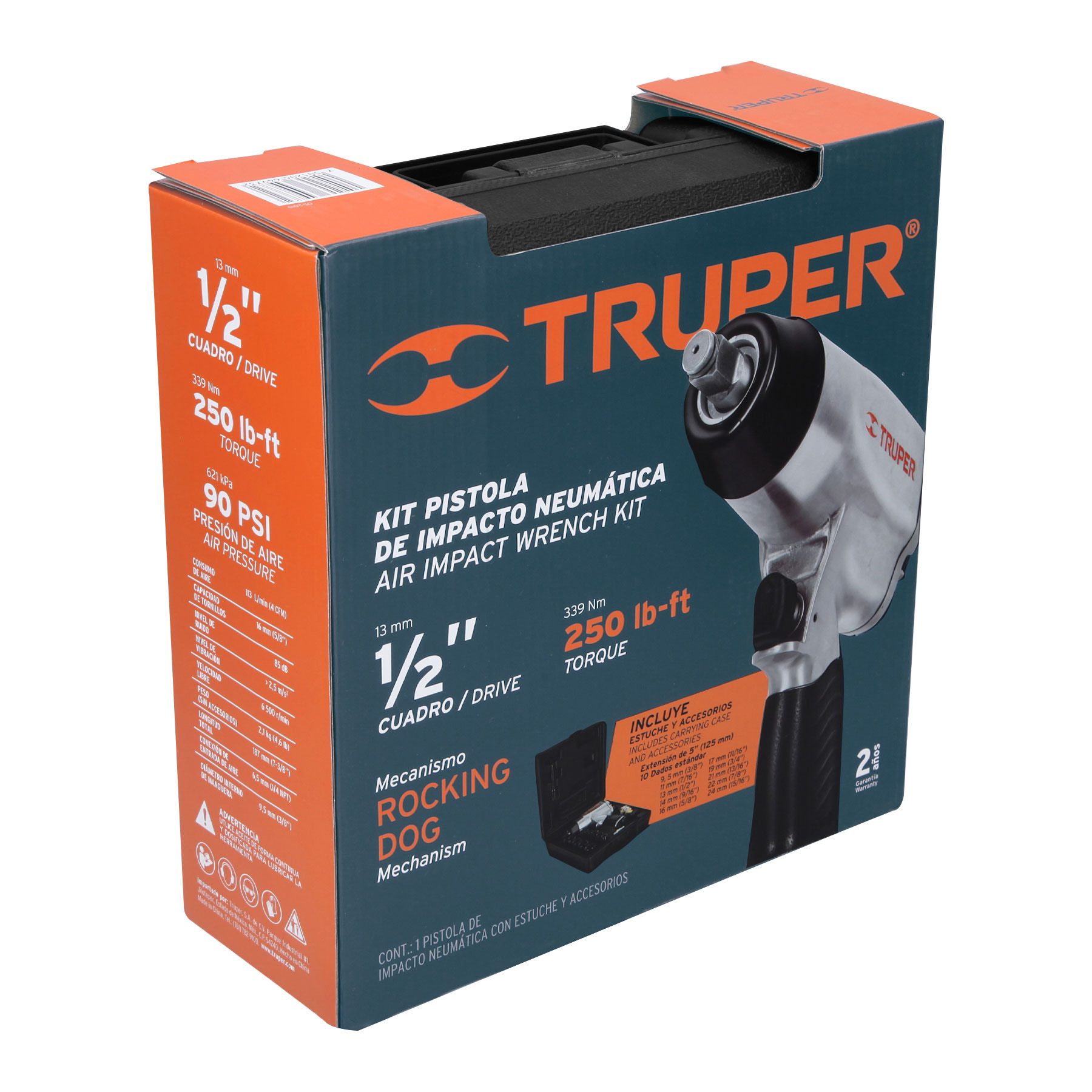 Foto 2 | Llave de Impacto Truper Tpn731ek con Accesorios