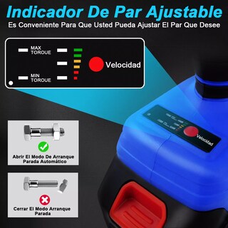 Foto 4 | Llave de Impacto Eléctrica Eo Safe Imports ESI-7109 color Azul 15 Piezas