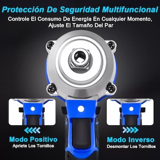 Foto 5 | Llave de Impacto Eléctrica Eo Safe Imports ESI-7109 color Azul 15 Piezas