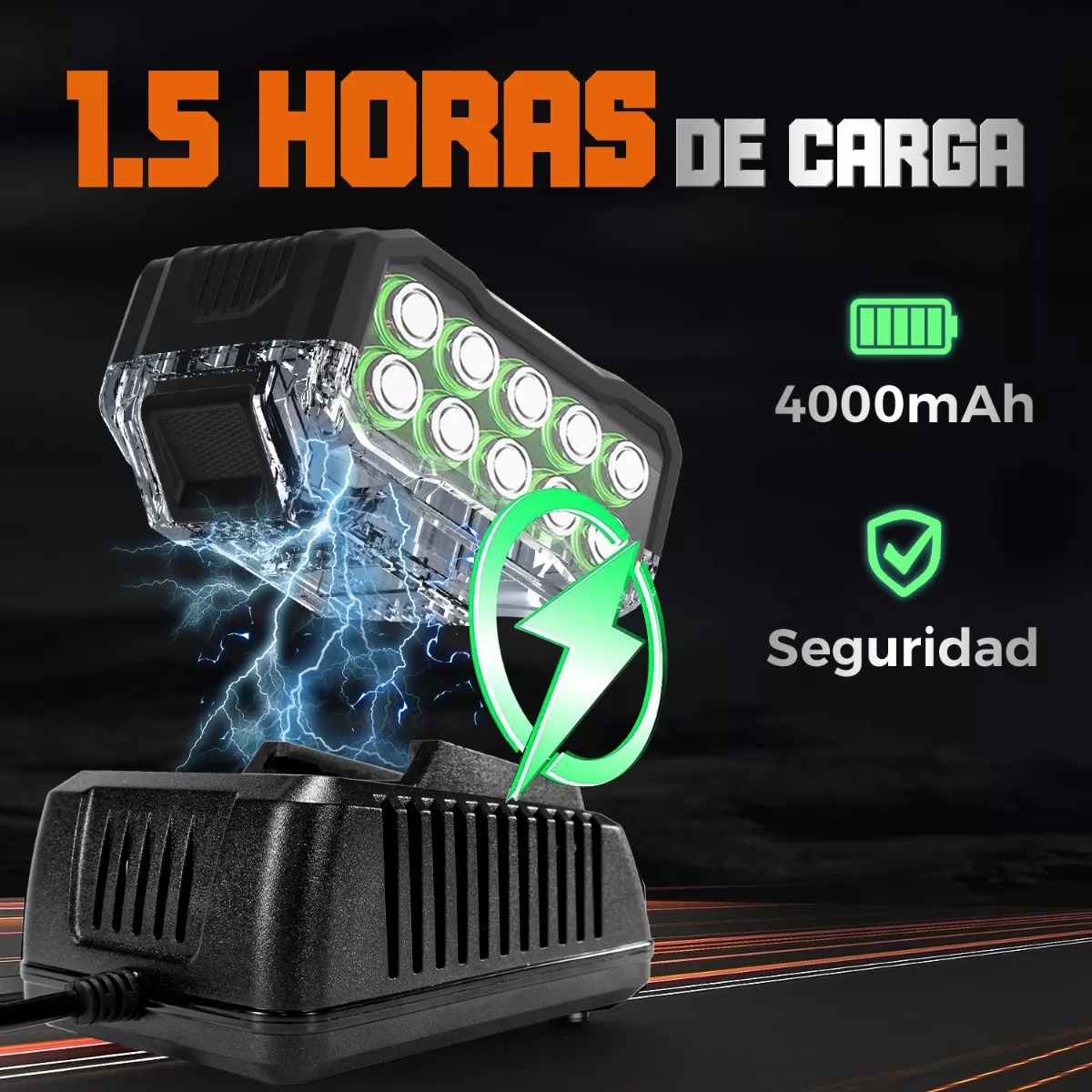 Foto 4 pulgar | Kit Llave De Impacto Pistola Inalámbrico 28 pzs. Eo Safe Imports Esi-9698 Multicolor