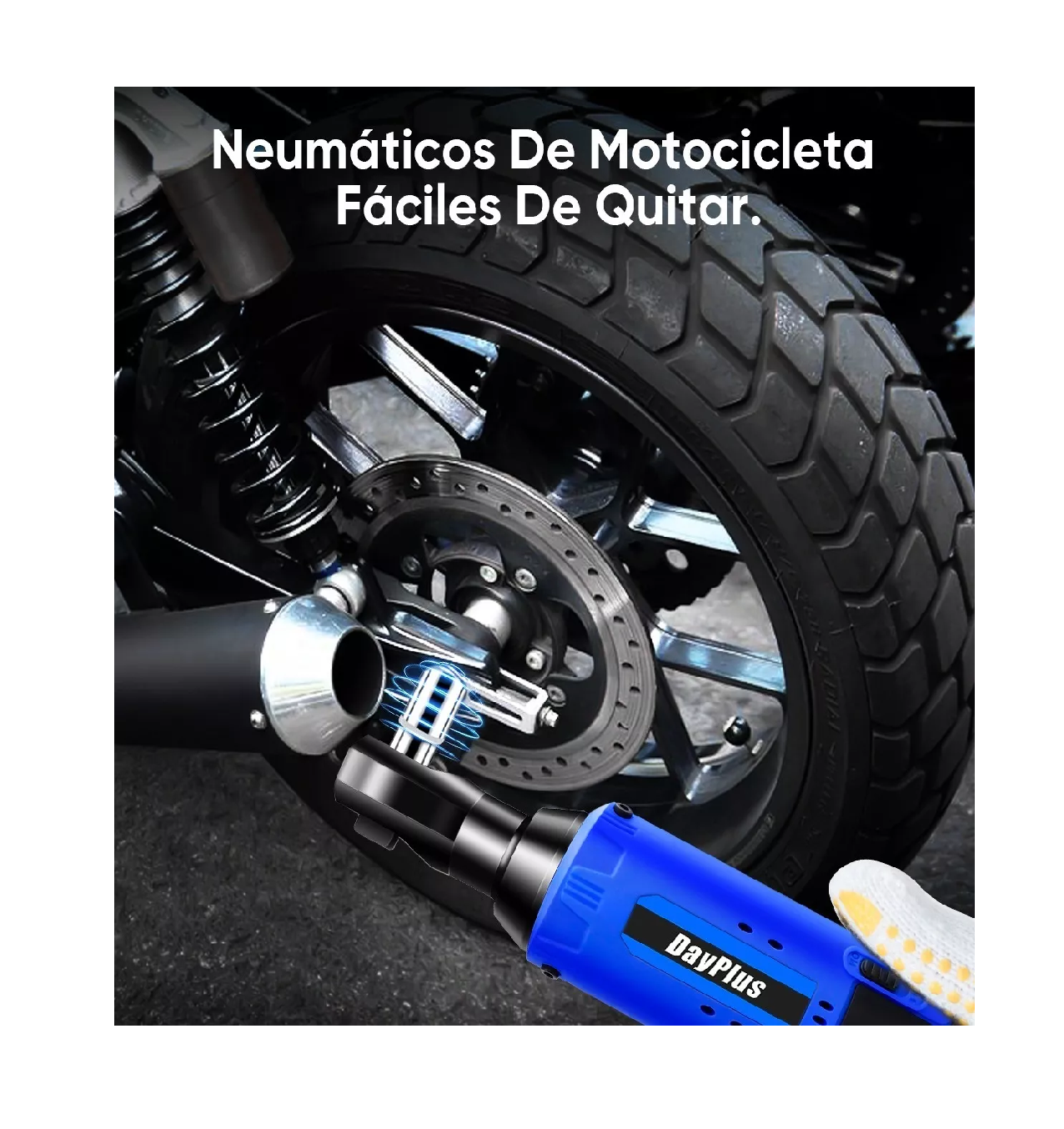 Foto 4 pulgar | Llave de Matraca Inalámbrico de 3/8 " con 2 Baterías Negro y Azul