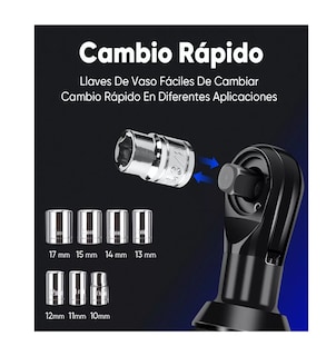 Foto 3 | Llave de Impacto Inalámbrico Dayplus 3/8 2 Batería Azul