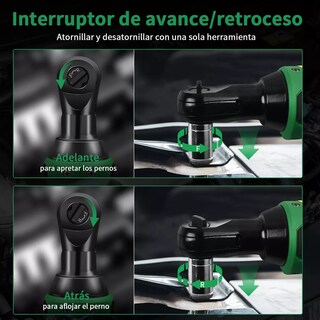 Foto 3 | Llave de Impacto Pistola Eléctrica 2 Baterías Eo Safe Imports Esi-11804 Multicolor