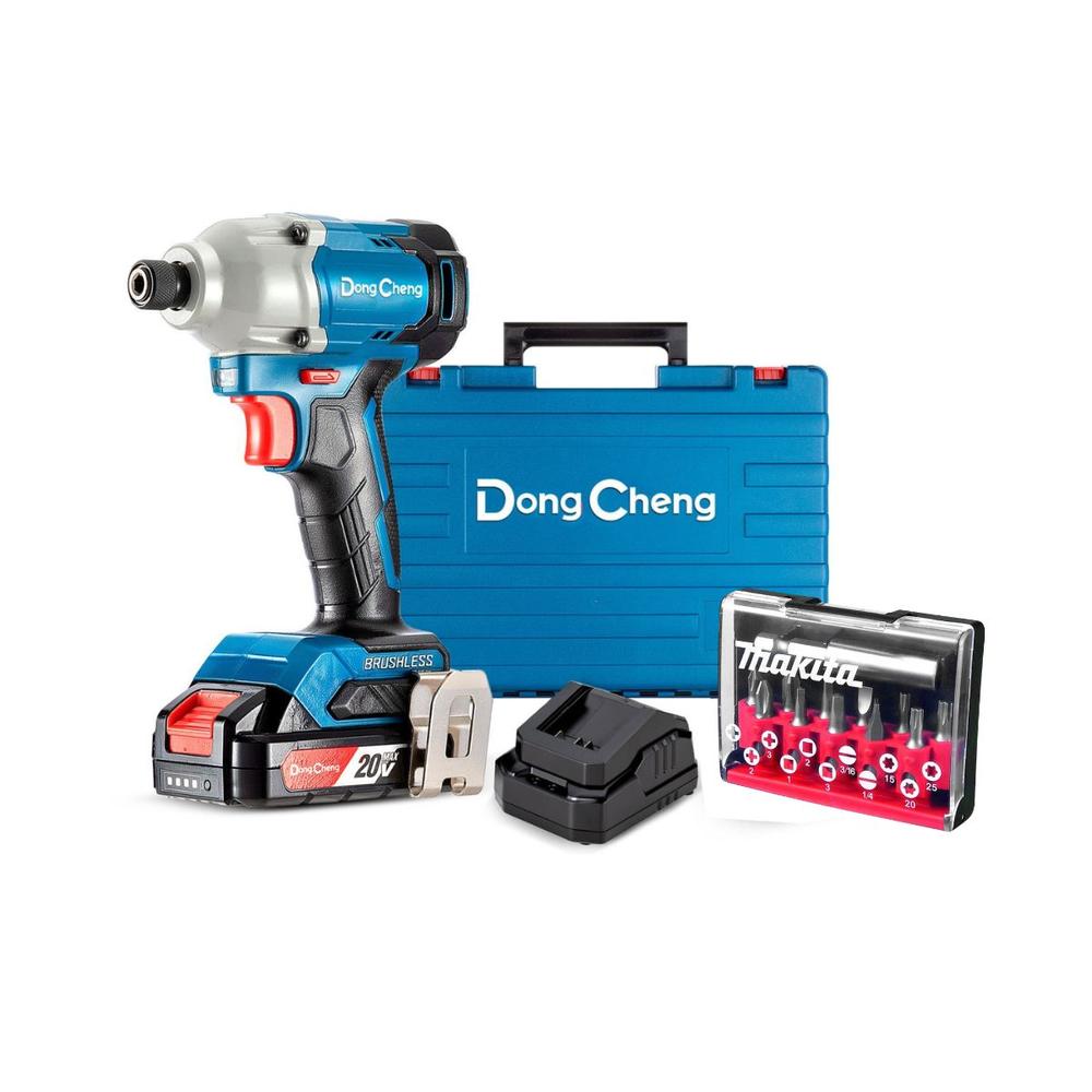 Atornillador De Impacto A Batería Dc + 11 Puntas Makita