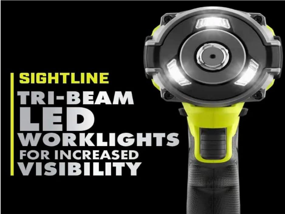 Foto 3 | Llave De Impacto Ryobi One+ Hp, 18 V, Inalámbrica, Sin Escobillas, 1/2 Pulgada - Venta Internacional.