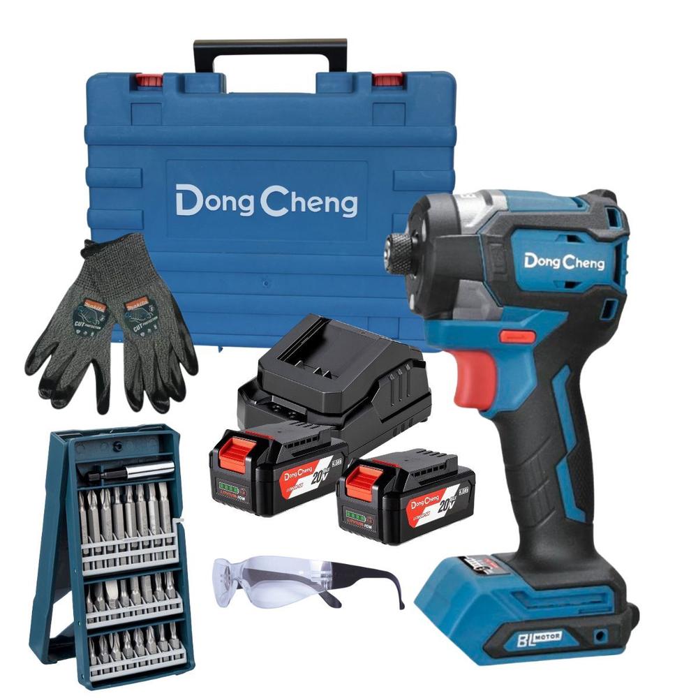 Foto 2 pulgar | Atornillador Impacto 20v Dongcheng + Puntas 25 Pzas Bosch