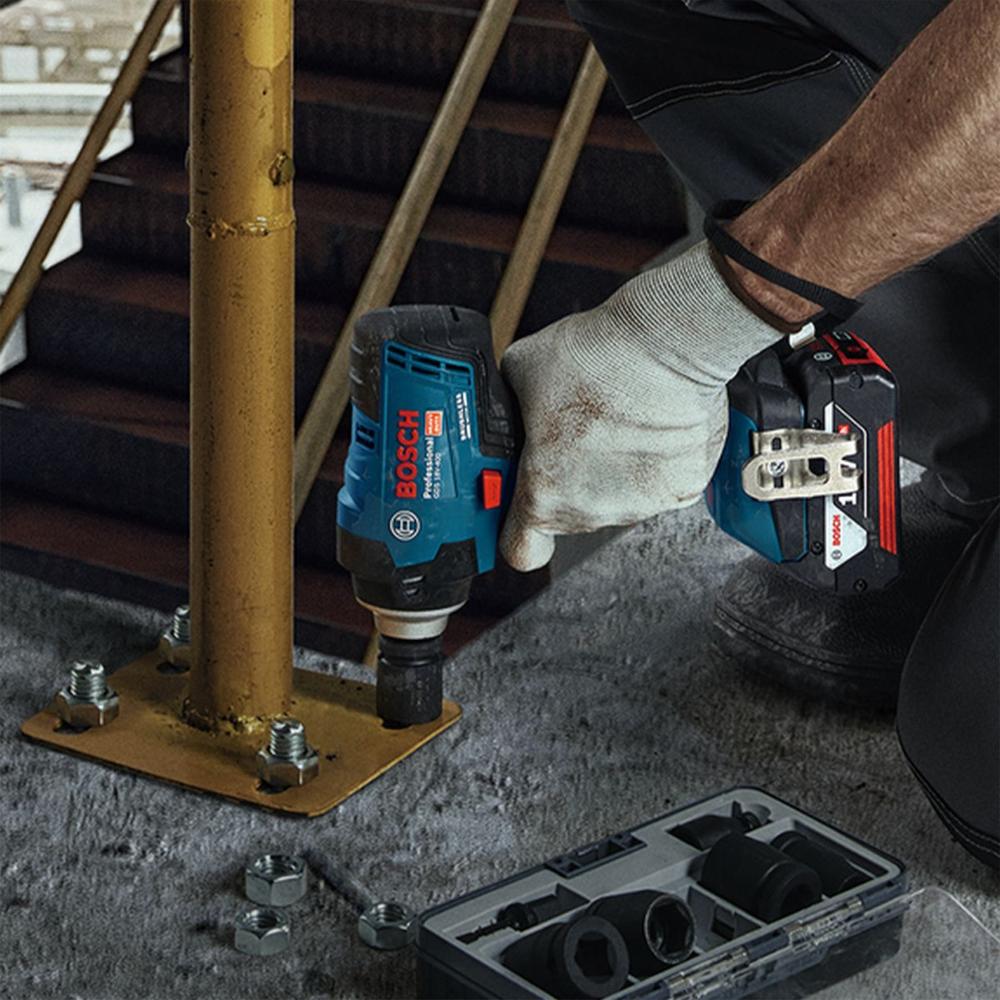Foto 5 | Llave Impacto Bosch Gds 18v-400 + 2 Baterías 4.0 Ah +maletín