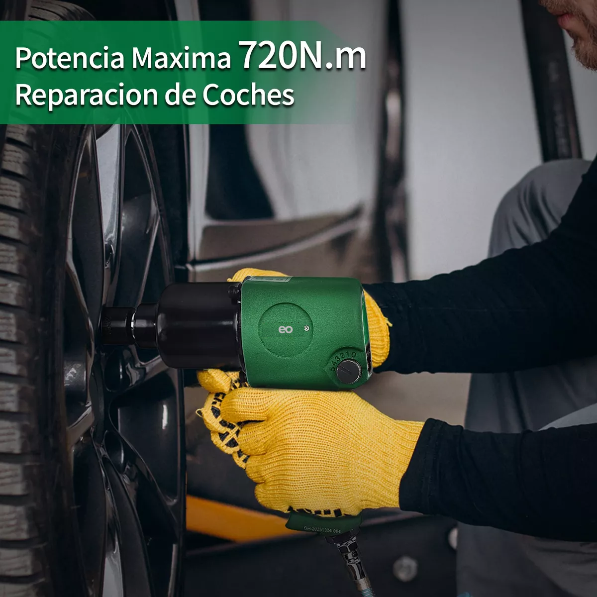 Foto 3 pulgar | Llave De Impacto Pistola Neumática 1/2'' Eo Safe Imports Esi-12008-1 Verde