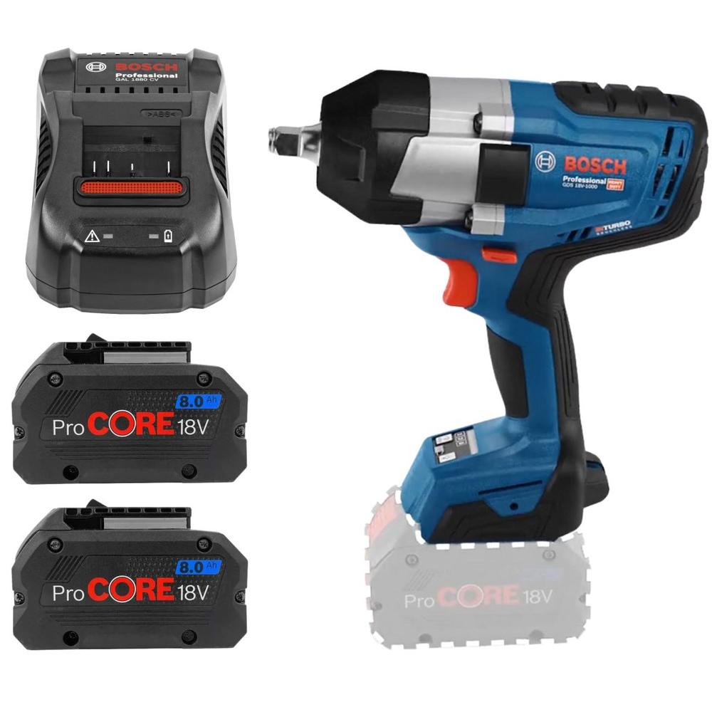 Foto 3 | Llave Impacto Bosch Gds 18v-1000 + Set Dados Matraca Makita