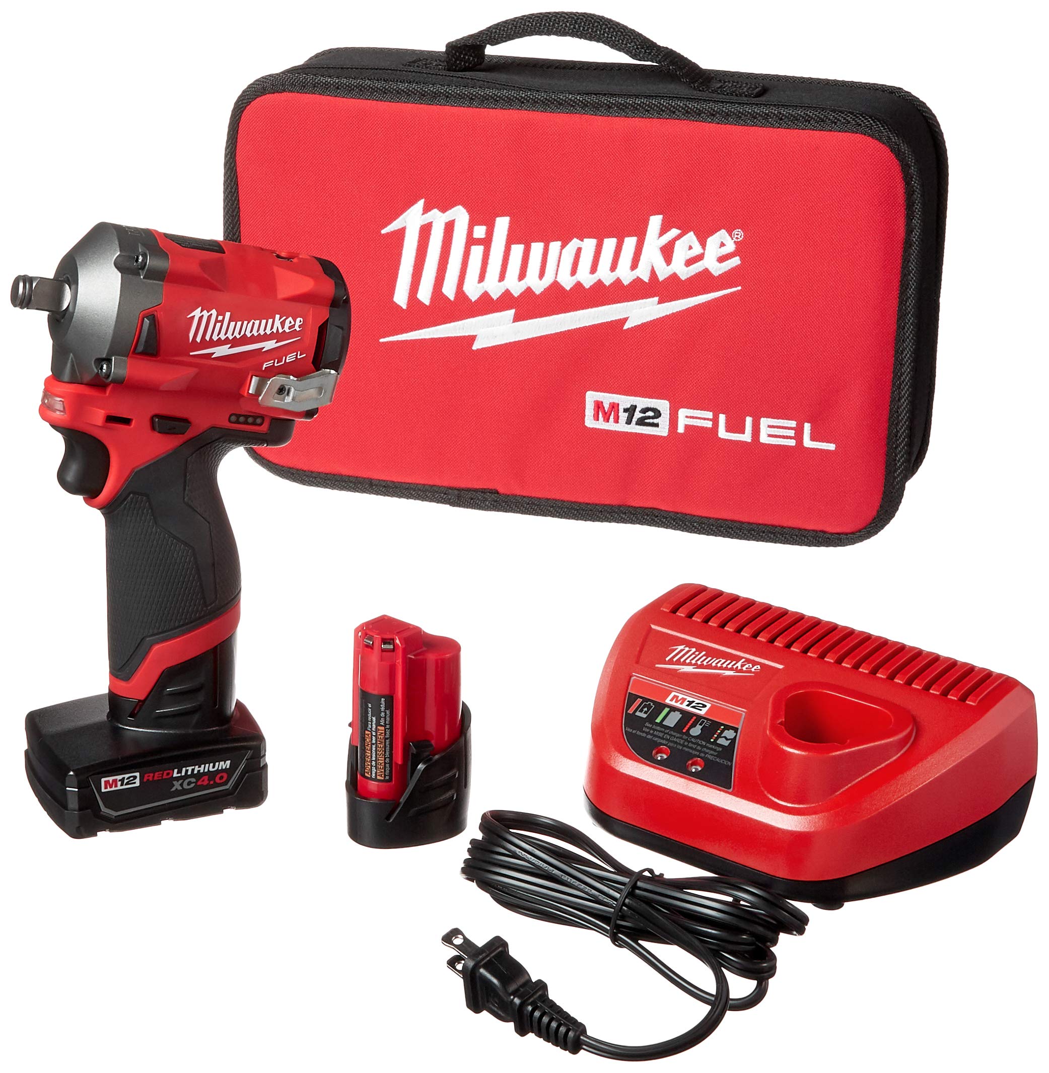 Llave De Impacto Milwaukee M12 Fuel Stubby De 1/2 Pulgada Con 2 Baterías - Venta Internacional. $9,761