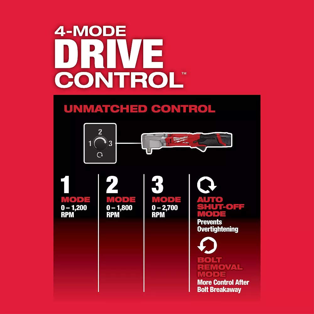 Foto 4 | Llave De Impacto En Ángulo Recto Milwaukee M12 Fuel 1/2 Con Anillo De Fricción - Venta Internacional.