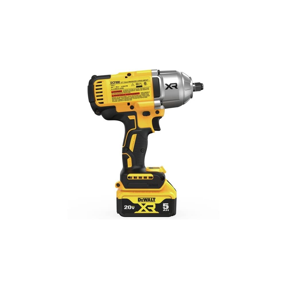 Foto 5 | Llave de Impacto Dewalt 20v Max Xr 1/2 Pulg. Dcf900p2 Hog Ring - Venta Internacional