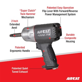Foto 2 | Llave De Impacto Aircat 1000-th-2 De 1/2 Pulgada Compuesta, 1000 Pies-libras - Venta Internacional.