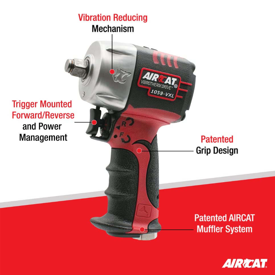 Foto 3 pulgar | Llave De Impacto Aircat 1059-vxl 3/8'' Vibrotherm Drive 750 Pies-libras - Venta Internacional.
