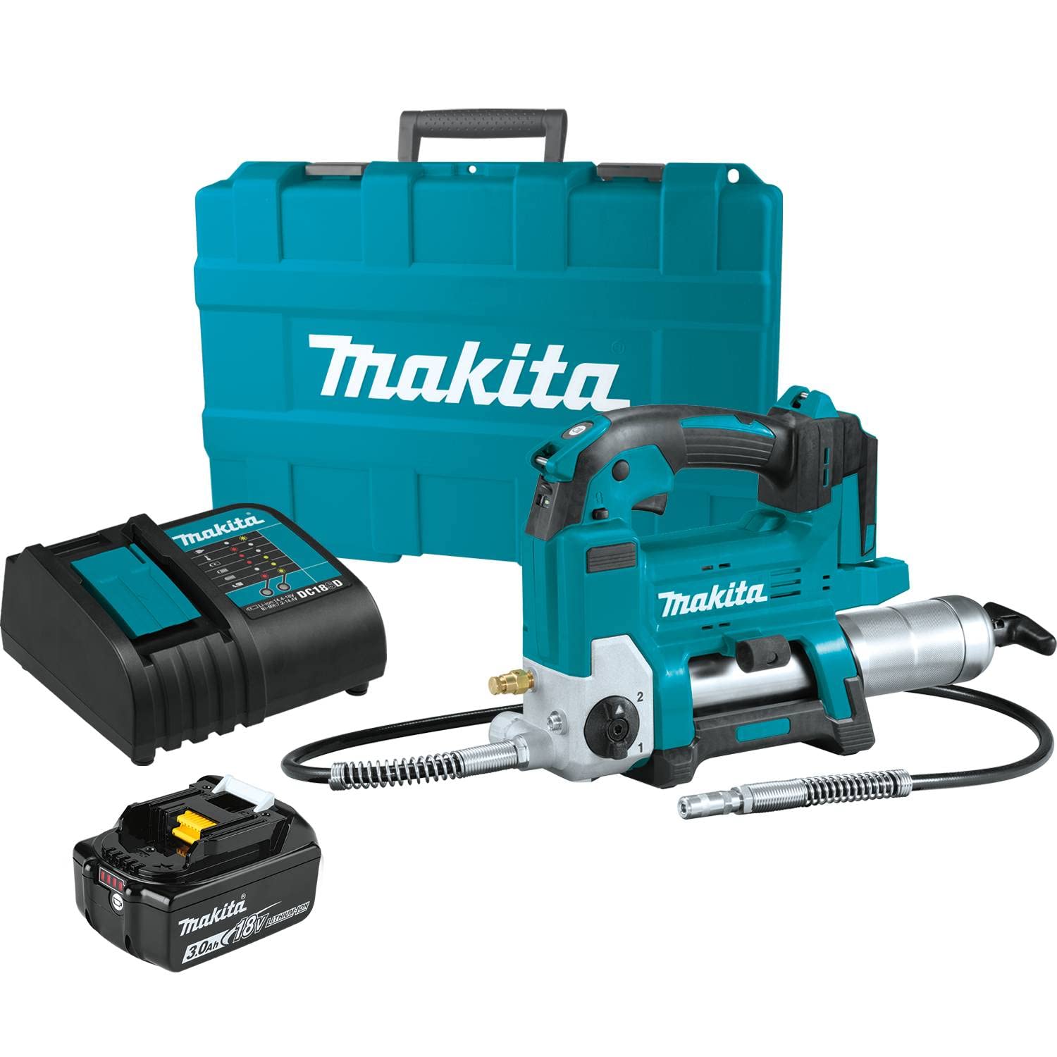 Pistola De Engrase Inalámbrica Makita Xpg01s1 18 V Lxt  3.0 Ah - Venta Internacional.
