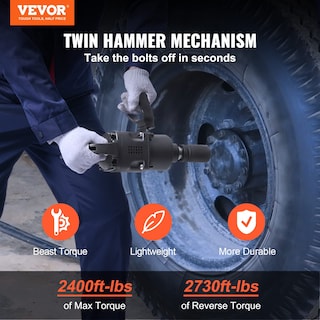 Foto 2 | Llave Neumática De Impacto Vevor De 1 Pulgada, 2730 Pies-libras, Torque Neumática - Venta Internacional.