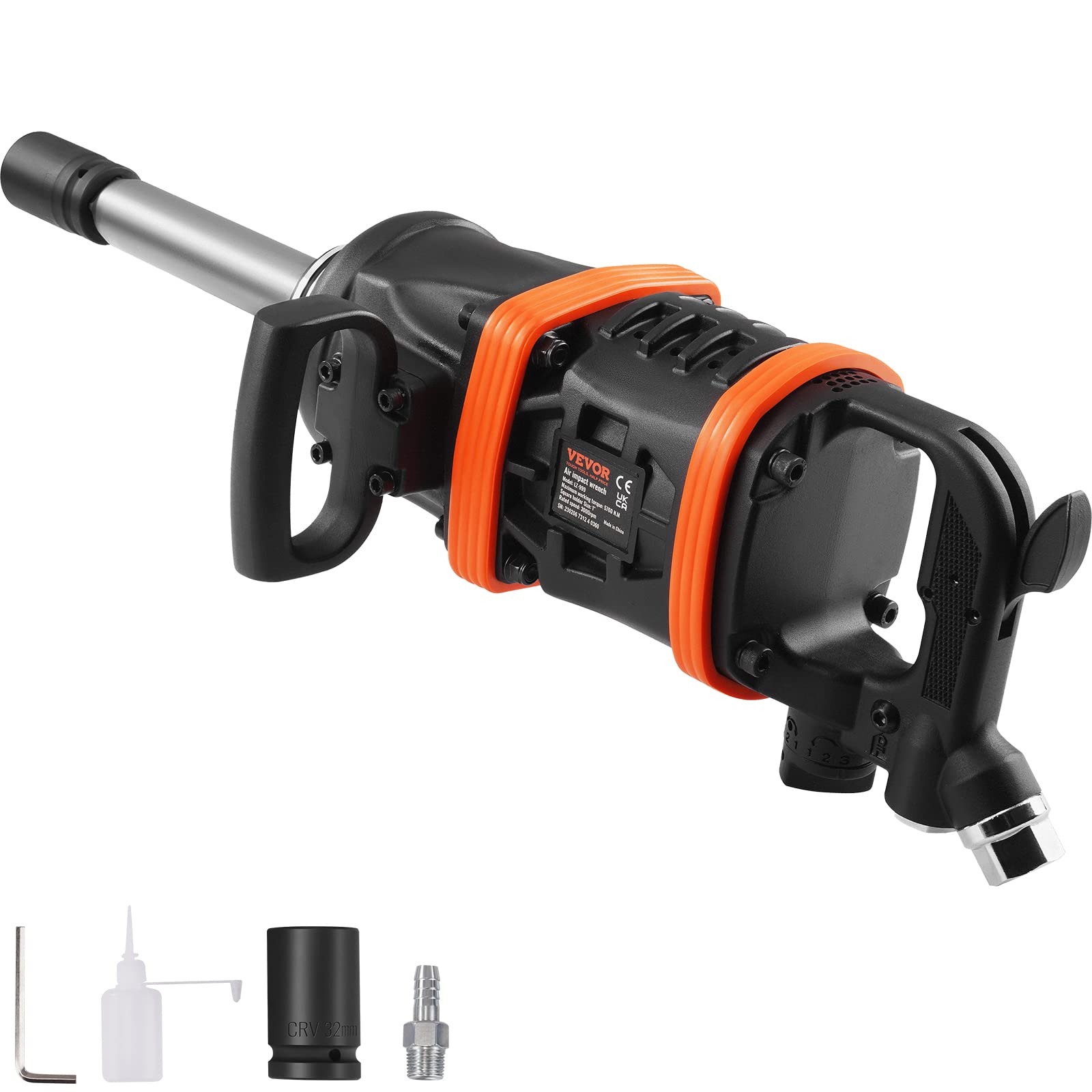 Llave Neumática De Impacto Vevor De 1 Pulgada, 4950 Pies-libras, Torque Neumática - Venta Internacional.