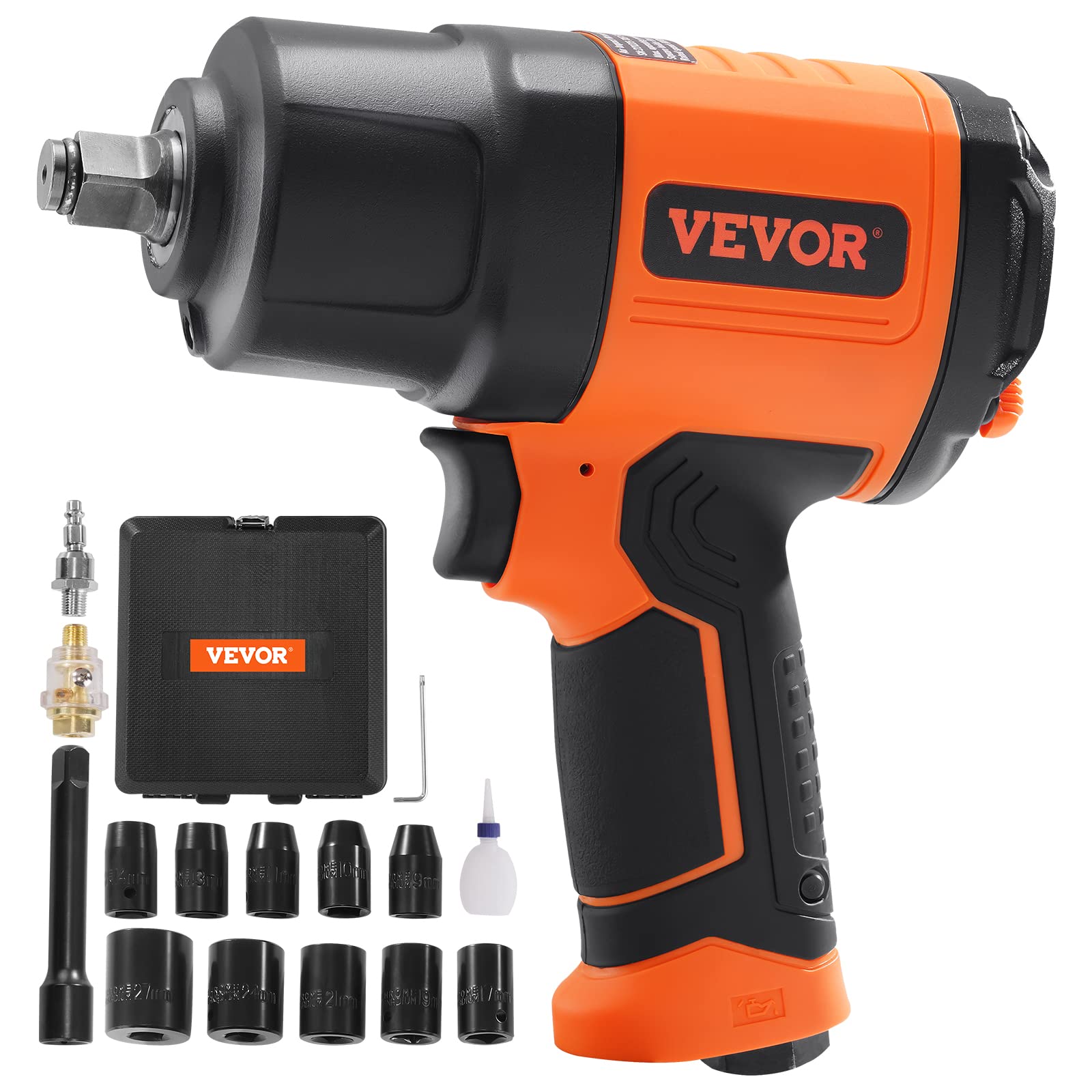 Foto 1 | Llave Neumática Vevor De 1/2 Pulgada, Alto Par, 1400 Pies-libras - Venta Internacional.