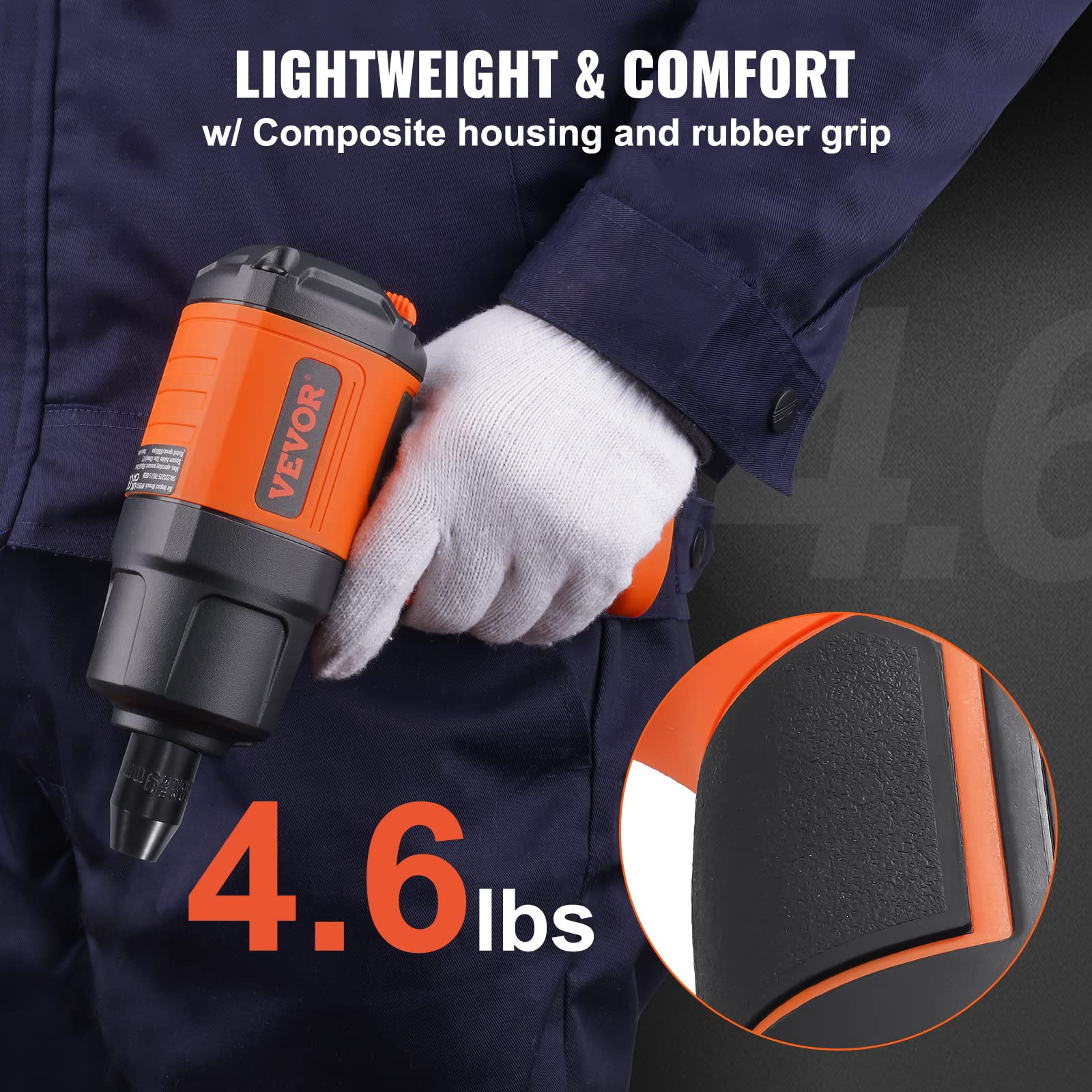 Foto 4 | Llave Neumática Vevor De 1/2 Pulgada, Alto Par, 1400 Pies-libras - Venta Internacional.