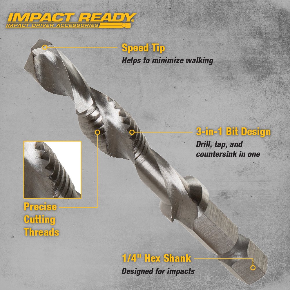 Foto 3 pulgar | Cinta Perforadora Dewalt Dwadtqtr1420 Impact Ready 1/4 1/4 - Venta Internacional.