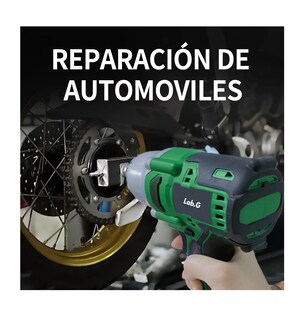 Foto 3 | Llave De Impacto 900n.m Electrica Inalambrica Destornillador Verde Negro