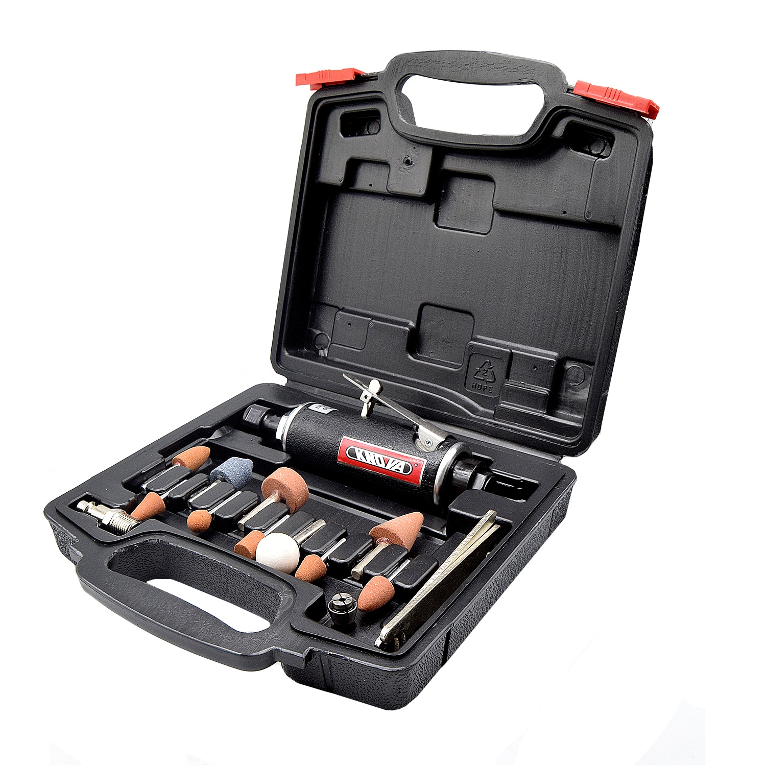 Esmeriladora Neumática Knova 1/4'' 22,000 R.p.m. 90 Psi + Accesorios $1,475