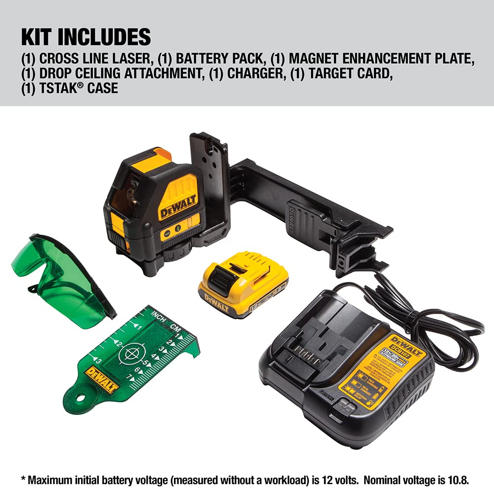 Foto 3 pulgar | Nivel Láser Dewalt Dw088lg 12v Max Cross Line Green - Venta Internacional.