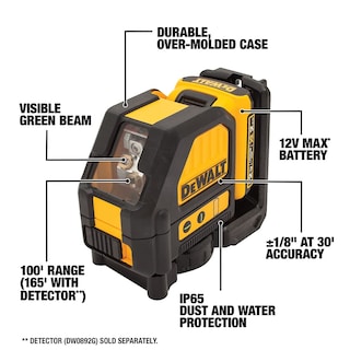 Foto 3 | Nivel Láser Dewalt Dw088lg 12v Max Cross Line Green - Venta Internacional.