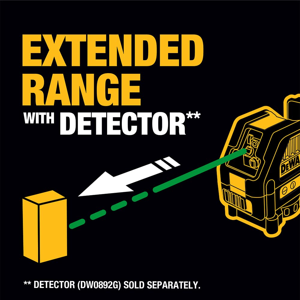 Foto 7 pulgar | Nivel Láser Dewalt Dw088lg 12v Max Cross Line Green - Venta Internacional.