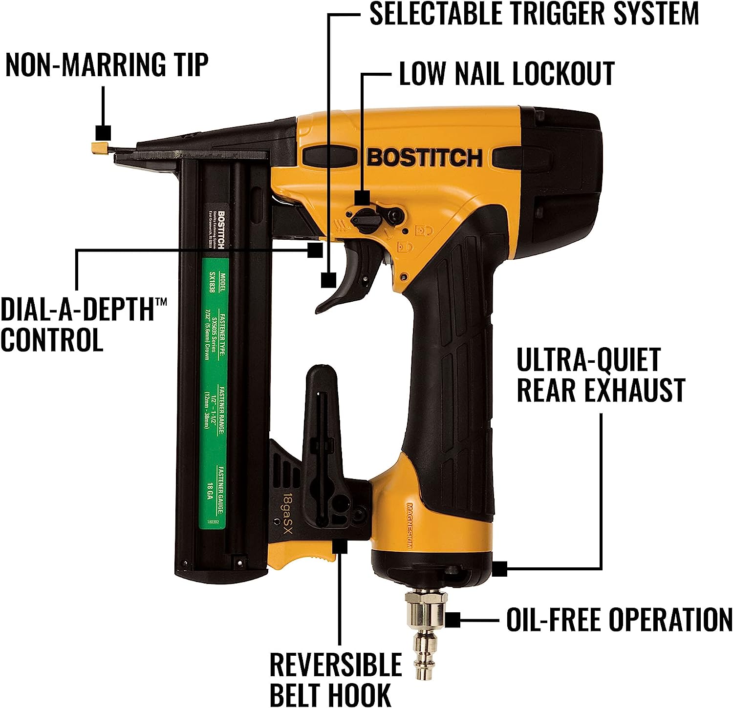 Clavadora Neumática Bostitch Sx1838k | Coppel.com