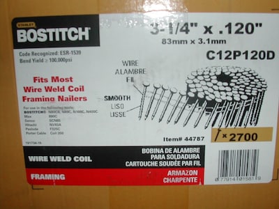 Foto 2 | Clavadora Nail Bostitch Para Enmarcar Bobinas De 120 Mm Y 15 Grados - Venta Internacional.