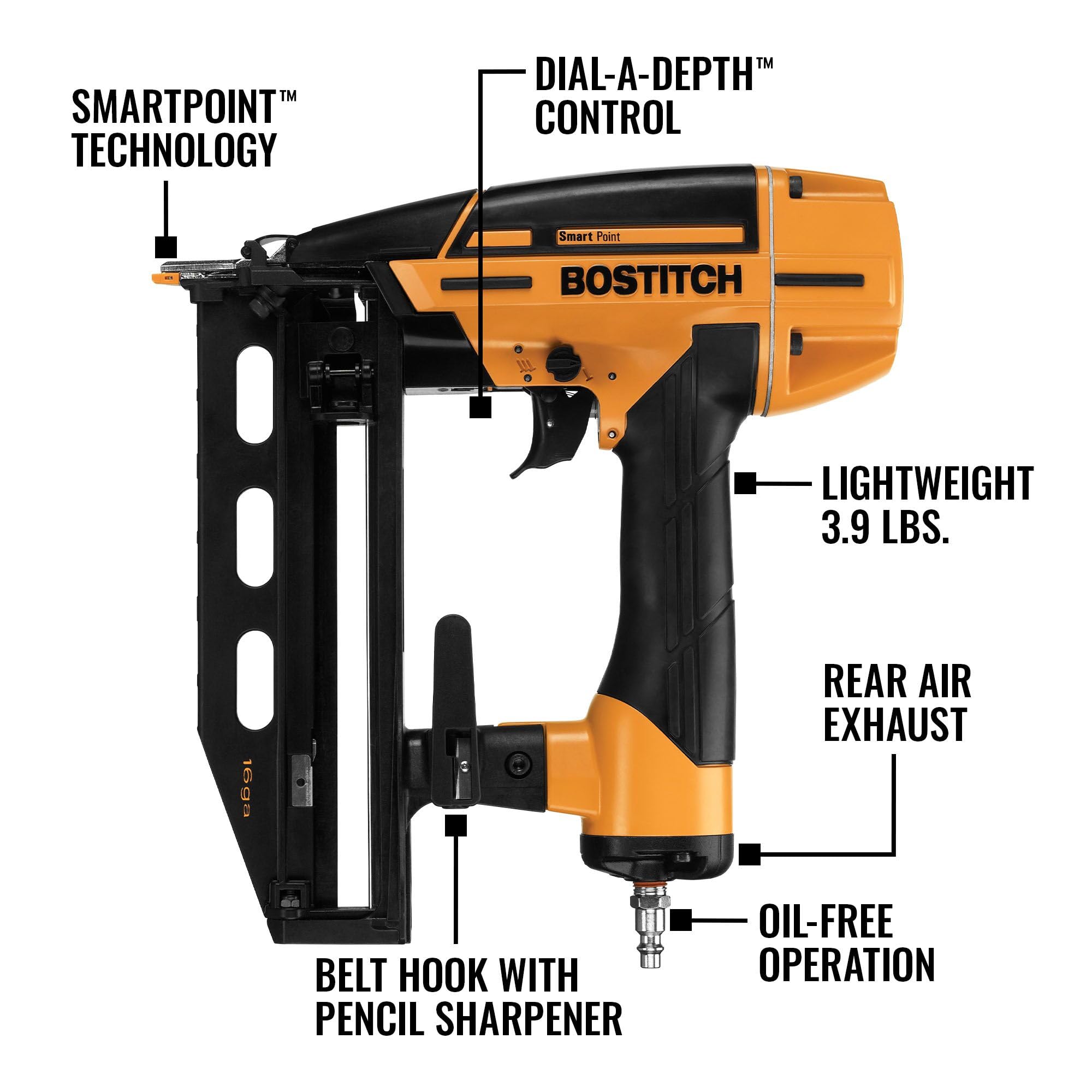 Foto 4 pulgar | Clavadora De Acabados Bostitch Btfp71917 16ga Smart Point Pneumatic - Venta Internacional.