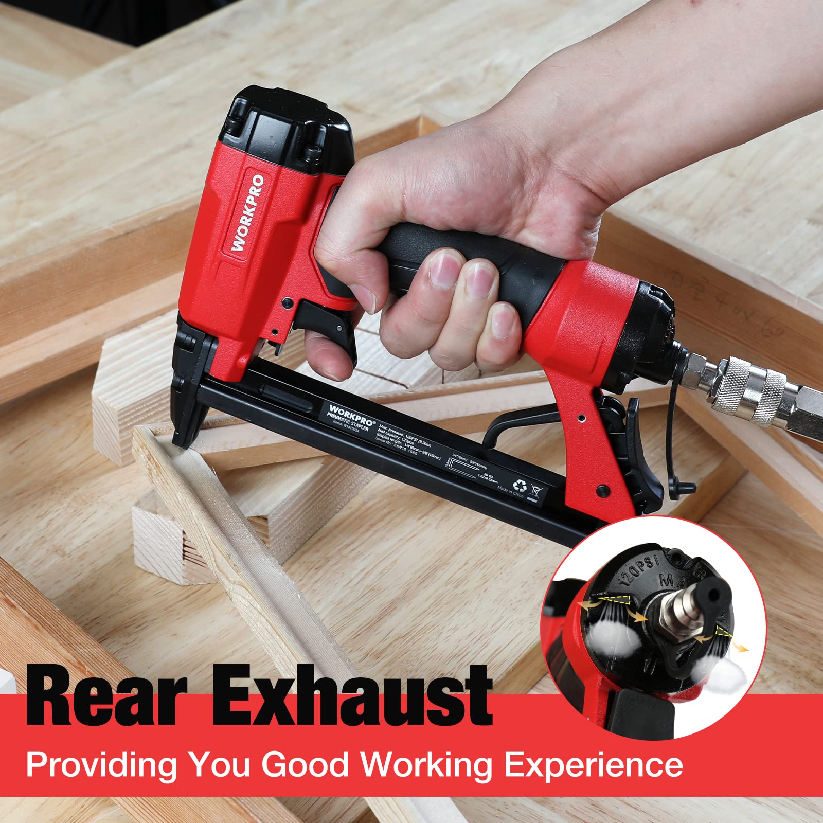 Foto 7 pulgar | Engrapadora Neumática Workpro T50 Para Tapicería Con 1260 Grapas - Venta Internacional.
