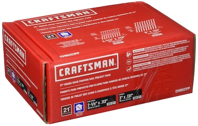 Foto 2 | Nails Craftsman Cmrh21pp, Cabeza Redonda, 21°, Mango Anular De 500 Unidades - Venta Internacional.