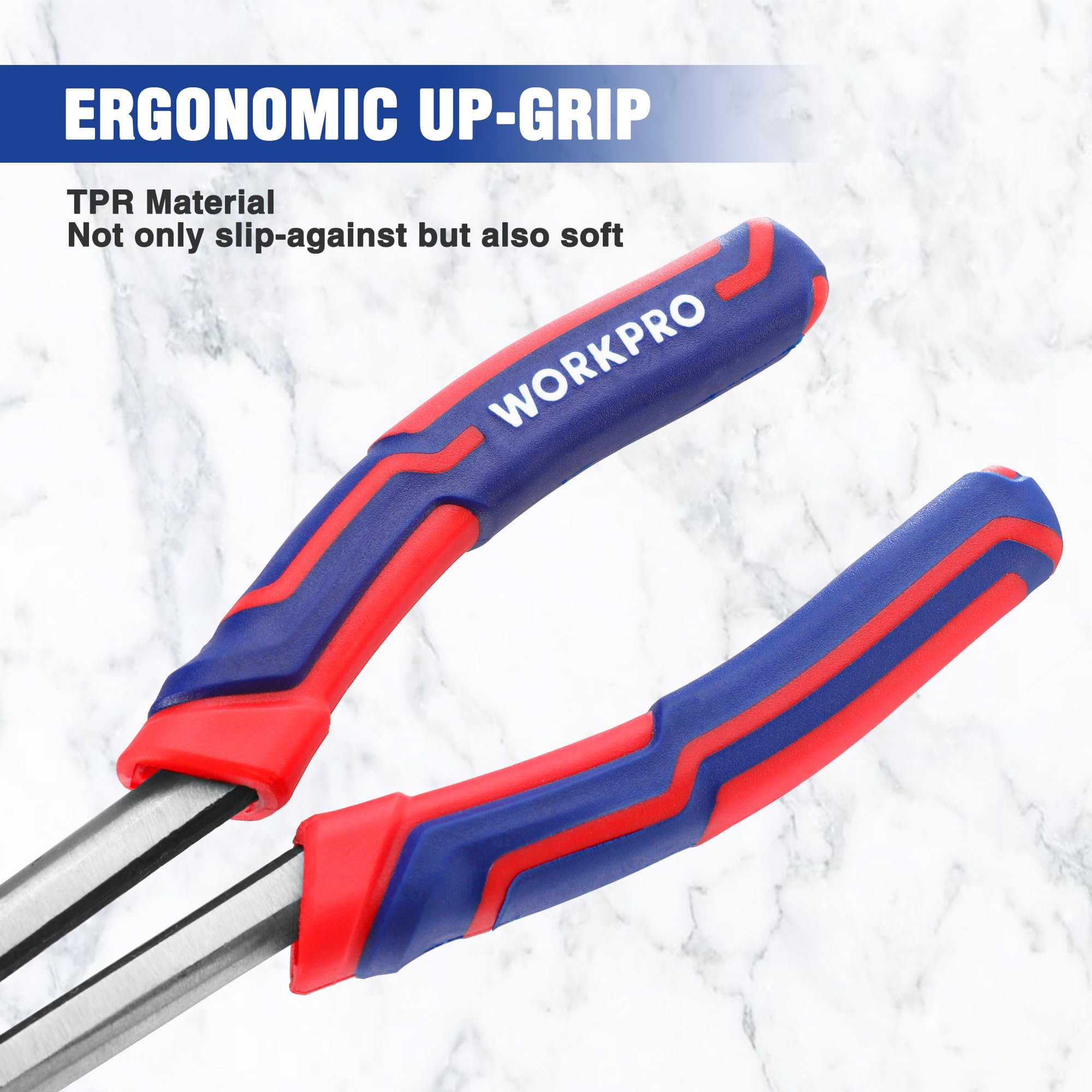 Foto 6 pulgar | Alicates De Punta Fina Workpro Premium, 28 Cm, Extra Largos - Venta Internacional.