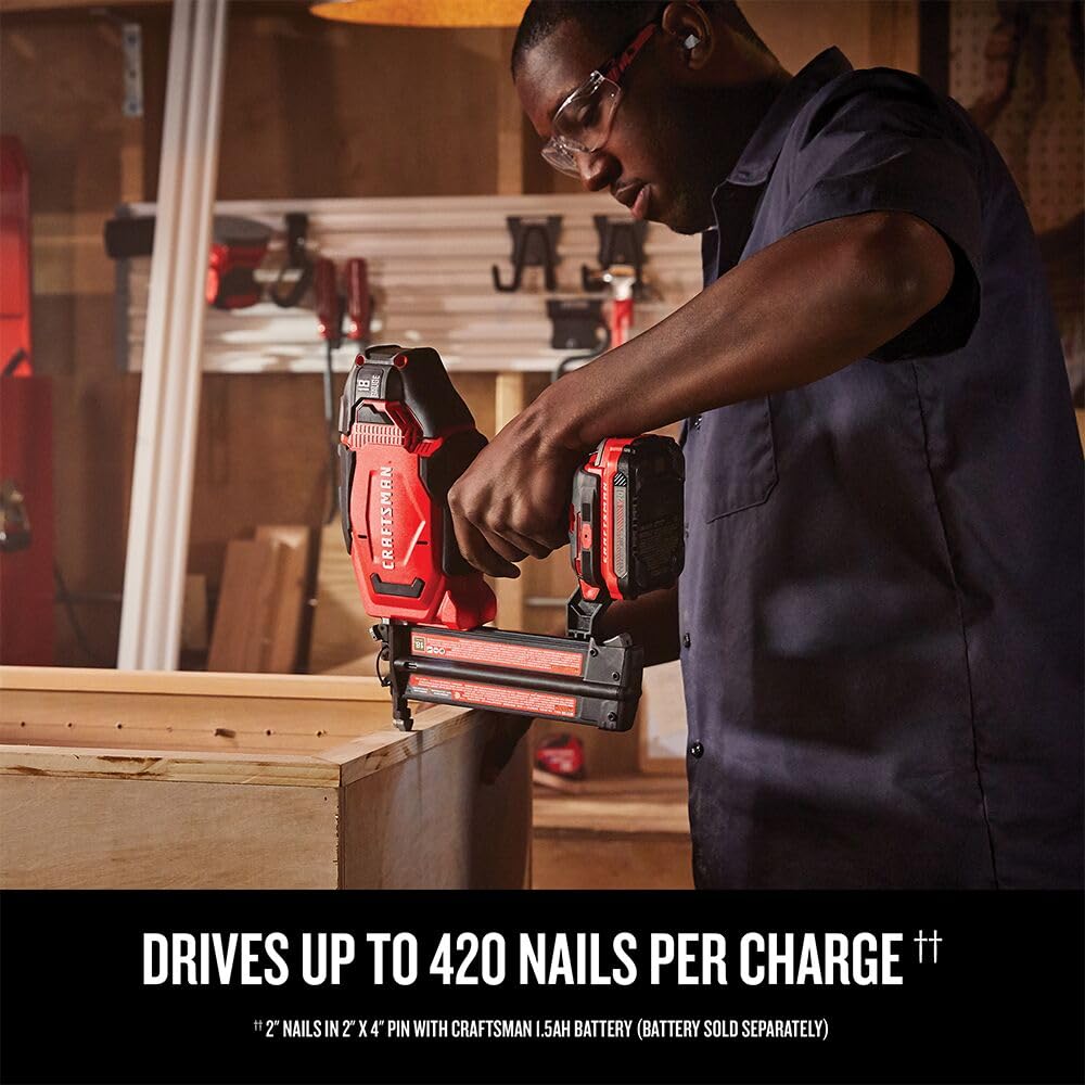 Foto 5 pulgar | Herramienta Desnuda Inalámbrica Brad Nailer Craftsman V20 18ga Cmcn618b - Venta Internacional.