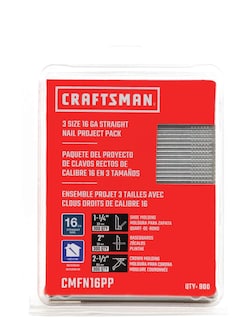 Foto 1 | Paquete De Proyectos Finish Nails Craftsman 16ga Straight - Venta Internacional.