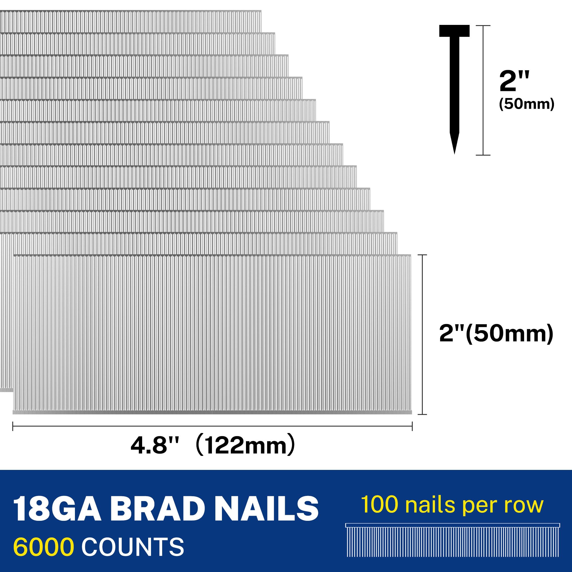 Foto 3 pulgar | Brad Nails Workpro, Calibre 18, 2 Pulgadas, 6000 Unidades, Universal - Venta Internacional.