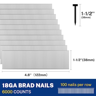 Foto 2 | Brad Nails Workpro, Calibre 18, 1-1/2 Pulgadas, 6000 Unidades, Para Clavadora Brad - Venta Internacional.