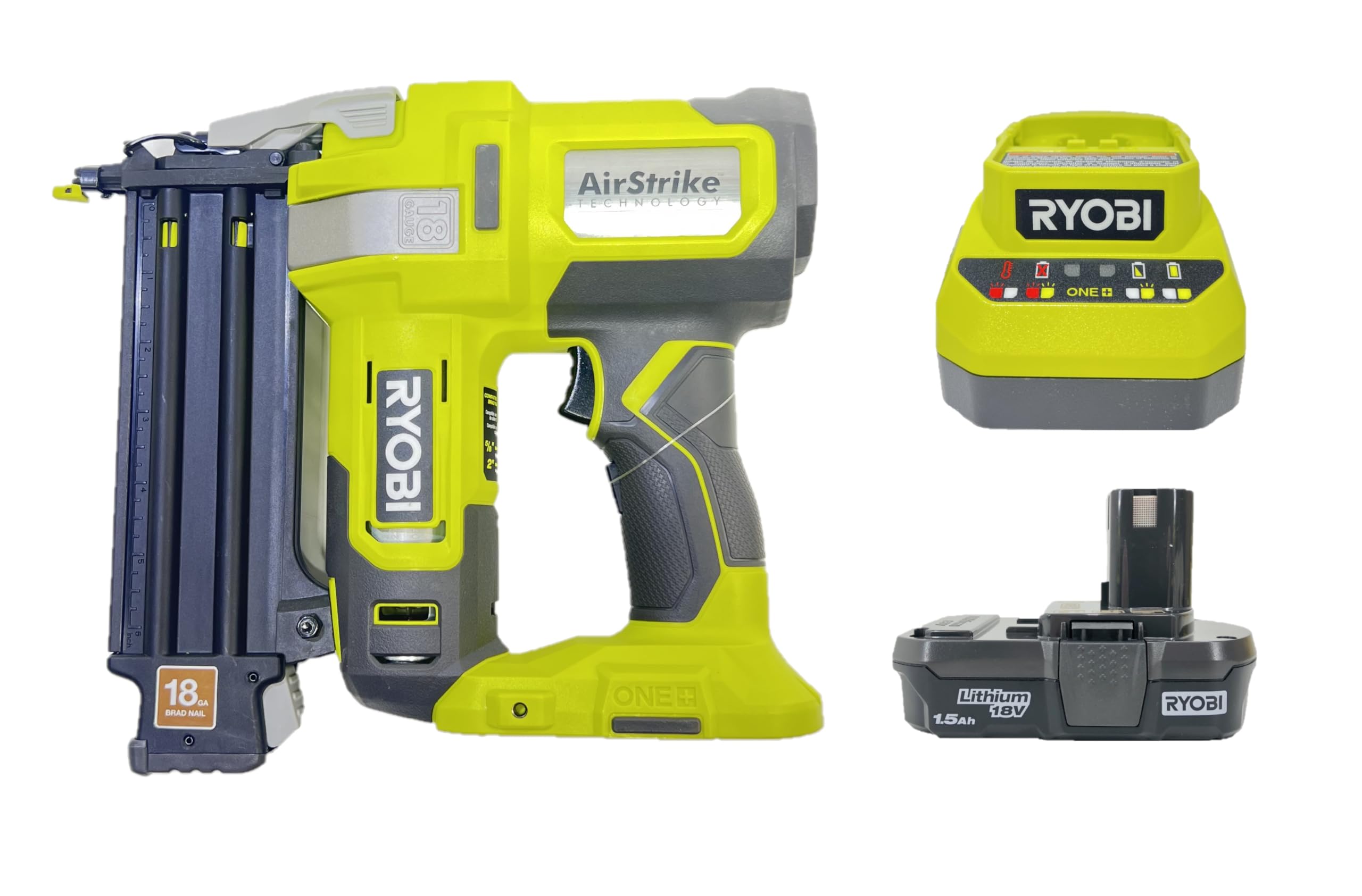 Brad Nailer Ryobi One+ Airstrike 18ga P321k De 18 V Con Batería - Venta Internacional.