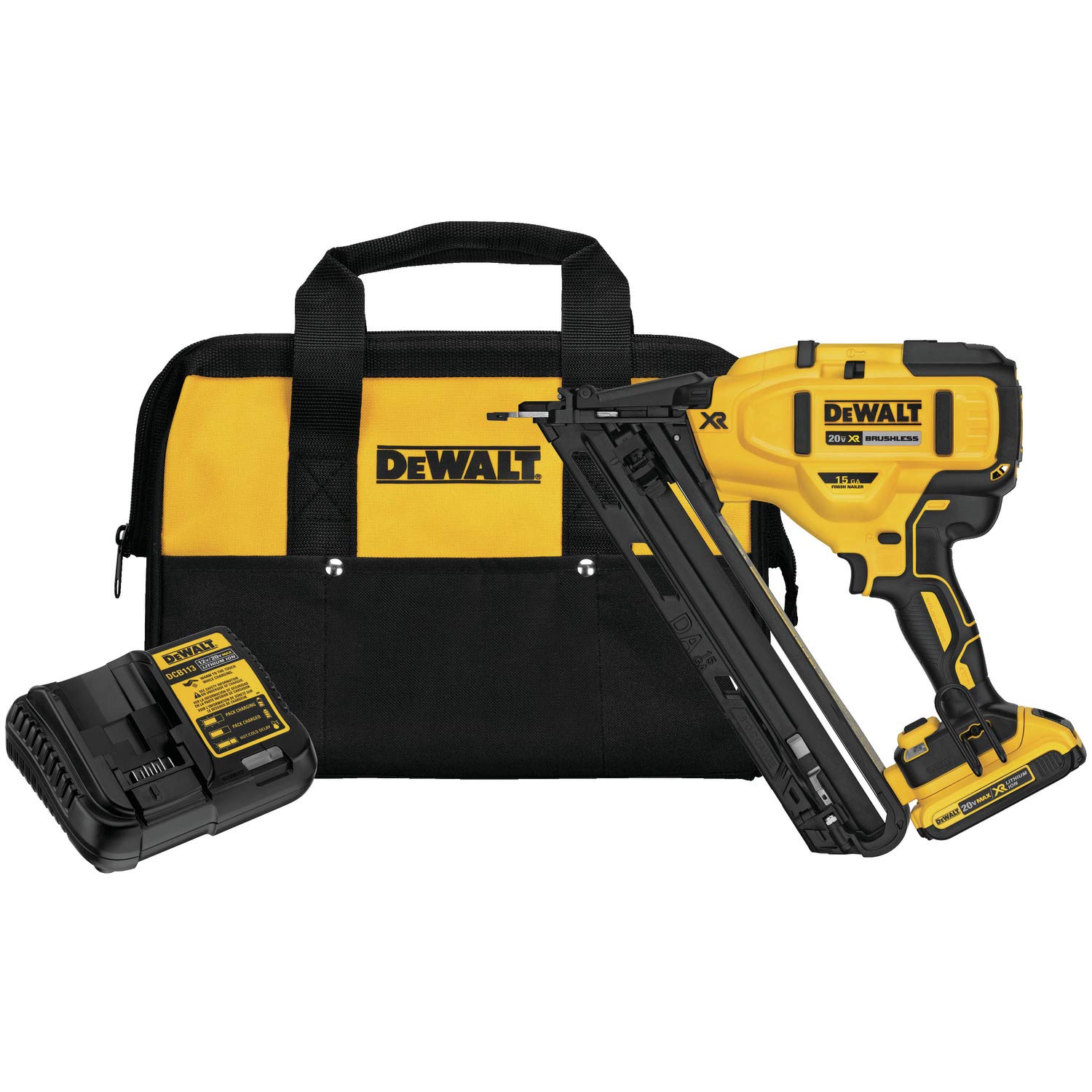 Foto 2 pulgar | Finish Nailer Dewalt 20v Max En Ángulo 15ga Con Batería Y Cargador - Venta Internacional.