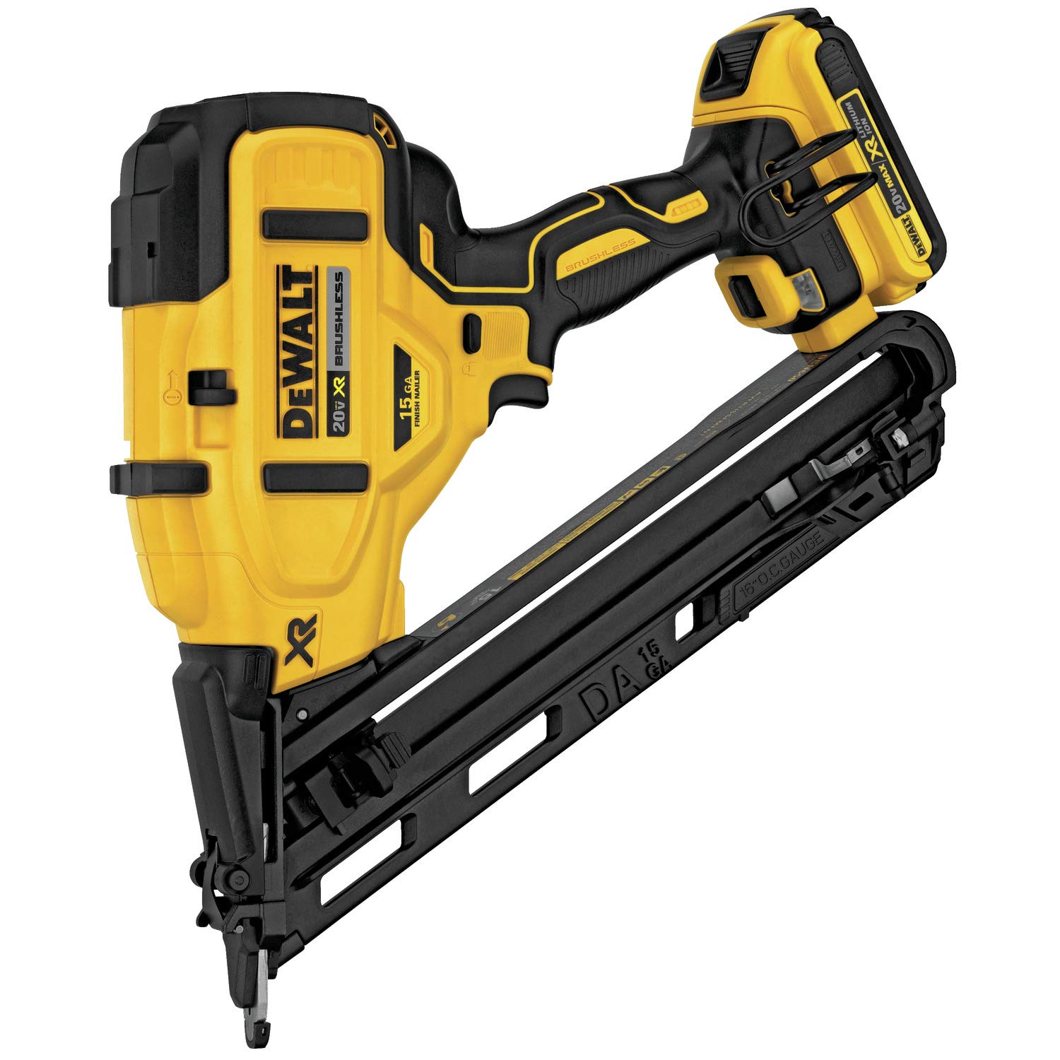 Foto 5 pulgar | Finish Nailer Dewalt 20v Max En Ángulo 15ga Con Batería Y Cargador - Venta Internacional.