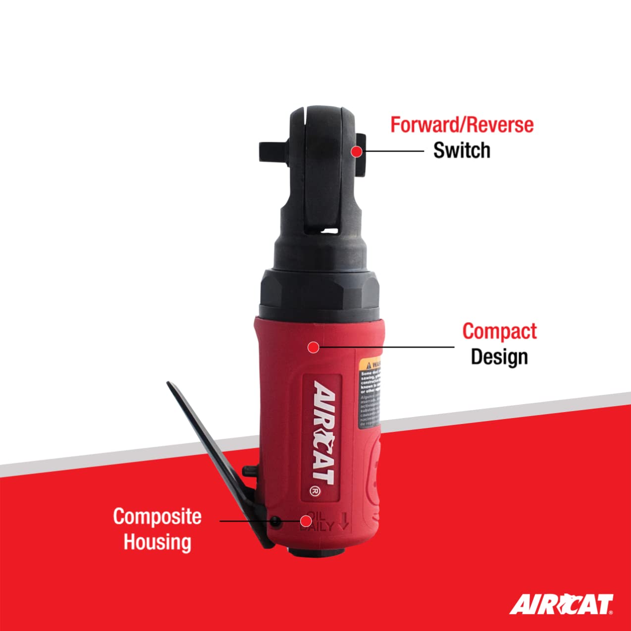 Foto 2 | Mini Trinquete Neumático Con Forma De Palma Aircat 807-25, 300 Rpm, 35 Pies-libras - Venta Internacional.