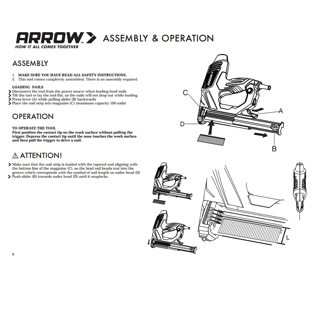 Foto 5 | Clavadora Eléctrica Arrow Et200bn Heavy Duty Para Molduras - Venta Internacional.