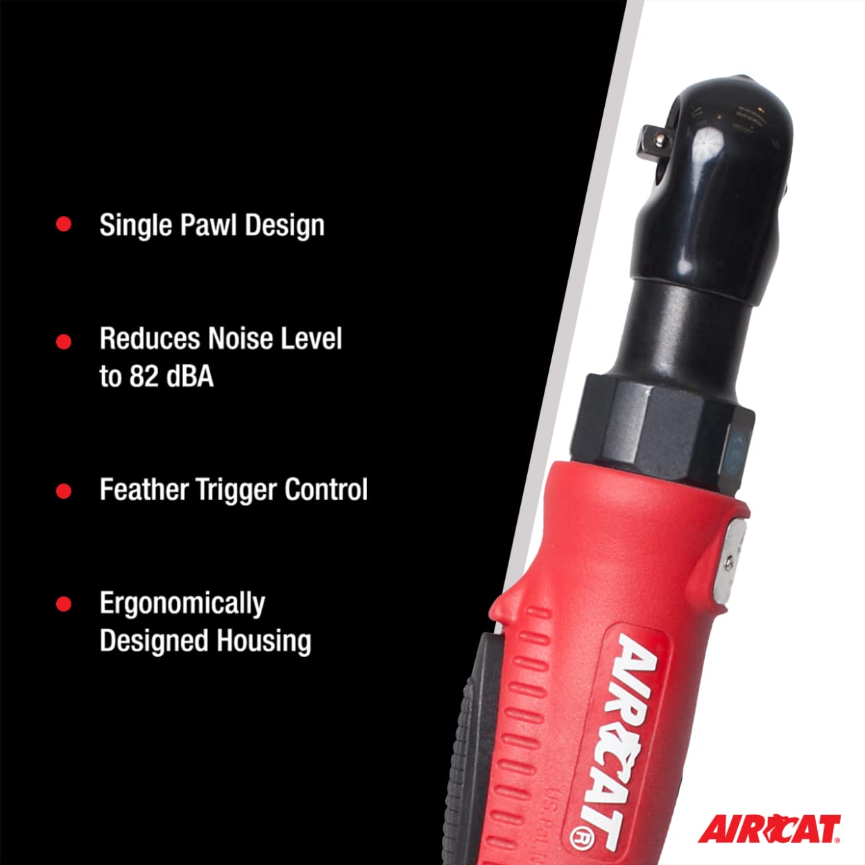 Foto 6 pulgar | Trinquete Aircat 801 Compuesto Neumático 320 Rpm 35 Pies-libras 3/8 Pulgadas - Venta Internacional.