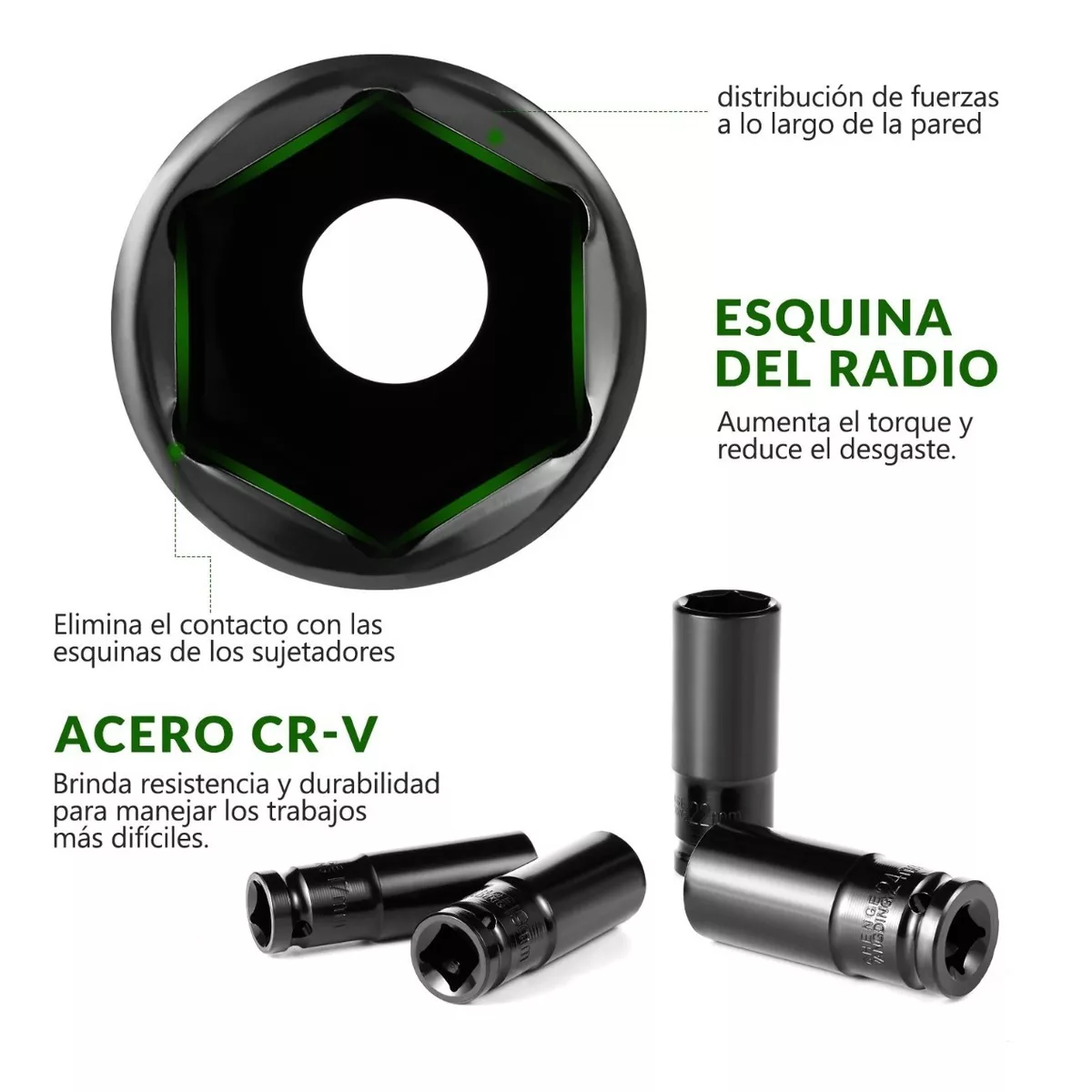 Foto 5 pulgar | Juego de Herramientas Llave Vaso Eo Safe Imports Esi-7112 color Negro 10 PZAS