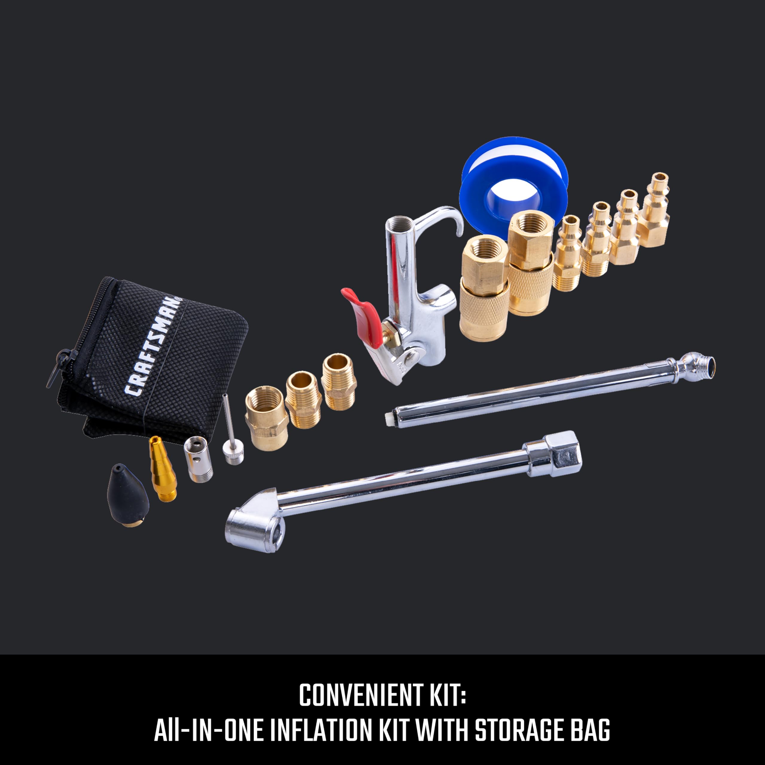 Foto 3 pulgar | Kit De Accesorios Para Compresores De Aire Craftsman 18 Piezas Con Bolsa - Venta Internacional.