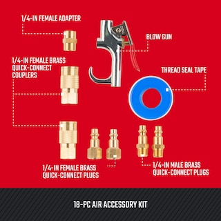 Foto 3 | Kit De Accesorios Para Compresores De Aire Craftsman 18 Piezas Con Bolsa - Venta Internacional.