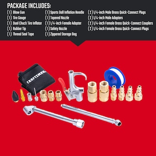 Foto 7 | Kit De Accesorios Para Compresores De Aire Craftsman 18 Piezas Con Bolsa - Venta Internacional.