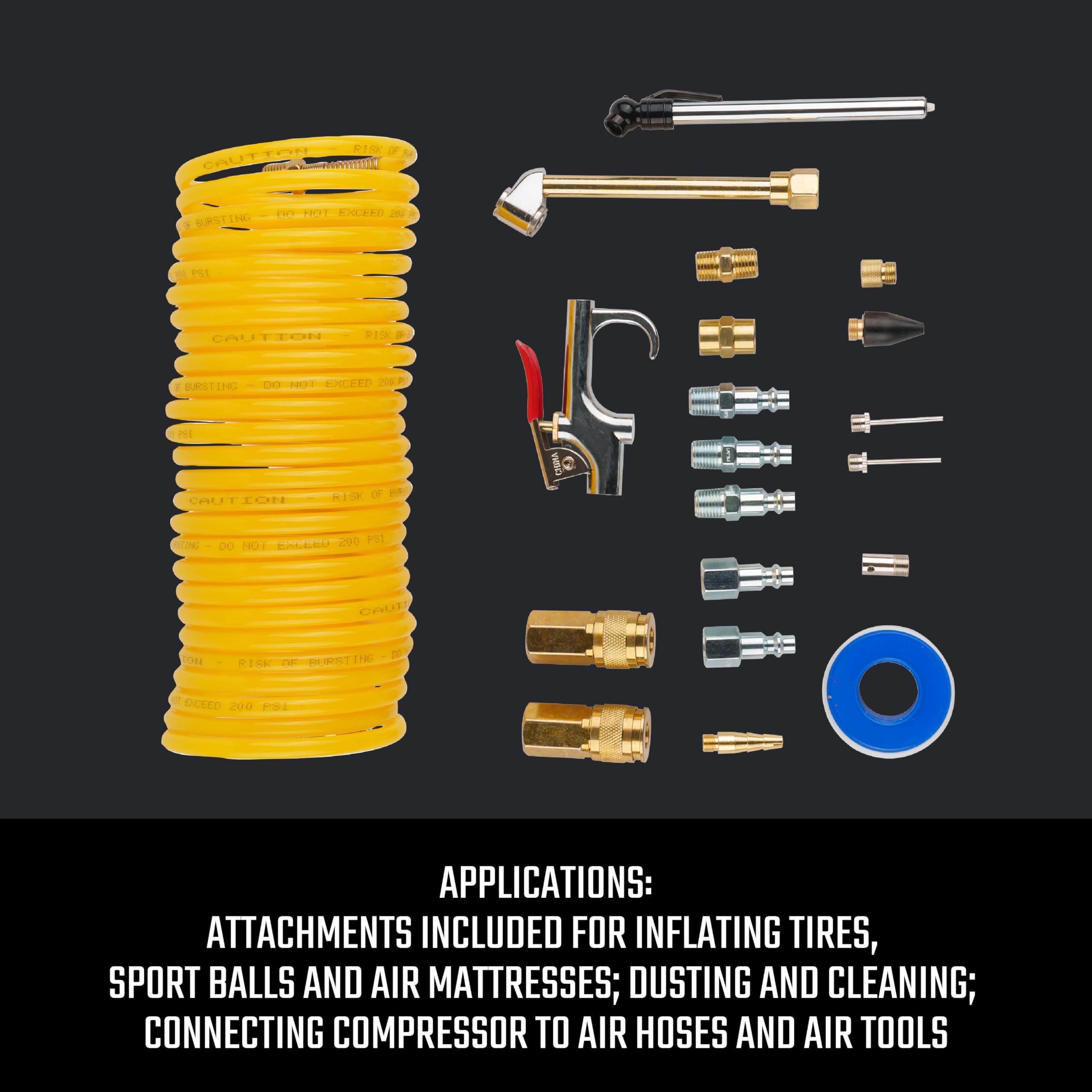 Foto 7 pulgar | Kit De Accesorios Para Compresores De Aire Craftsman, 20 Piezas Con Manguera - Venta Internacional.
